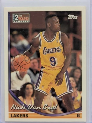 1993-94 Topps #302 Nick Van Exel Classic 90s Card Art - Image 1 of 2