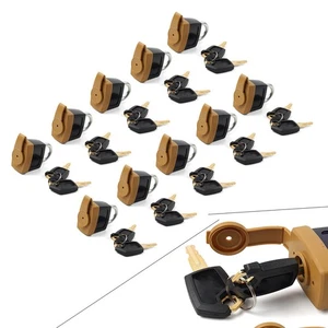 10 Sets Caterpillar CAT Padlock & 2 Keys 5P8500 2462641 - Fuel Cap With Cover - Picture 1 of 11