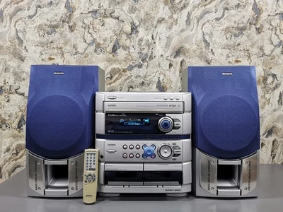 Aiwa Z-L520 Digital Audio HiFi Stereo System 3CD Cassette Radio Speakers - Image 1 of 4