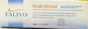 Falivo Scar Cream - 50g Scar Gel for Surgical Scars/C-Section/Stretch Marks New - Picture 1 of 3