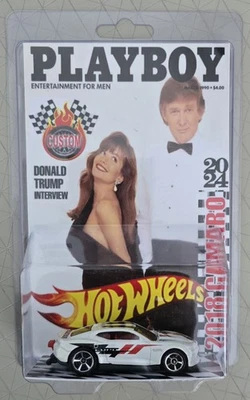 President ⭐Donald Trump⭐ CUSTOM March 1990 Playboy 2024 Hot Wheels 2018 CAMARO  - Image 1 of 4
