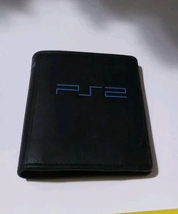 PlayStation PS2 Console Men's Bi-Fold Wallet Black Retro RARE - Picture 1 of 4