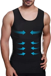 Lgtfy Mens Slimming Body Shaper Vest, Gynecomastia Compression Shirts - Medium M - Picture 1 of 2
