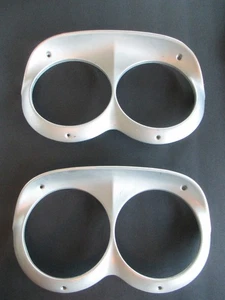 NICE PAIR 1958 Chevrolet headlight bezels C58 - Picture 1 of 10