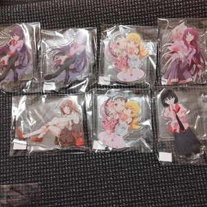 Bakemonogatari figure acrylic stand set 7 lot Hitagi anime Japan hobby m653 - Picture 1 of 3