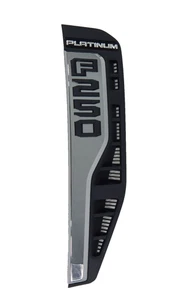 New OEM 2023-2026 Ford F-250 Platinum Right Passenger Fender Emblem Badge Chrome - Picture 1 of 6