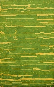 Green/ Gold Area Rug 5x8 Handmade Wool Contemporary Lines Design - Picture 1 of 9
