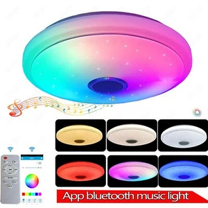 RGB LED Ceiling Light Dimmable Ceiling Lamp 36W Living Room With App Remote Control - Picture 1 of 12