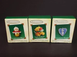 Hallmark Keepsake Christmas Ornament Miniature Bells Love to Shop Charming Heart - Bild 1 von 9