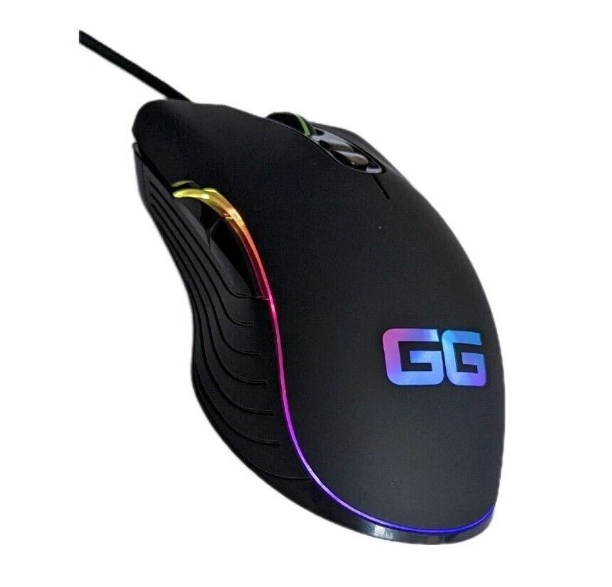 RGB Gaming Mouse PC Great Gaming Reflex Side Buttons DPI - Image 1 of 4
