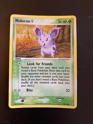 Pokemon NIDORAN 70/112 Reverse Holo FireRed & LeafGreen