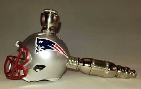 NEW ENGLAND PATRIOTS NFL FOOTBALL HELMET SMOKING PIPE LARGE STRAIGHT Cover
