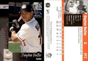 Dayton Buller 2003 MultiAd Hagerstown Suns #14 Card *AutographDen*