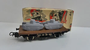 Y4636 LIMA Niederbord wagen mit Panzer SEHR SEHR selten ORK 2010 Rarität Güterw - Bild 1 von 10