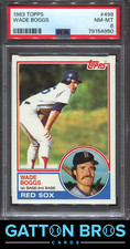 1983 Topps Wade Boggs #498 PSA 8 NM-MT