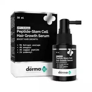 Suero para el crecimiento del cabello con células madre péptido activo The Derma Co., 30 ml unisex FS - Imagen 1 de 9