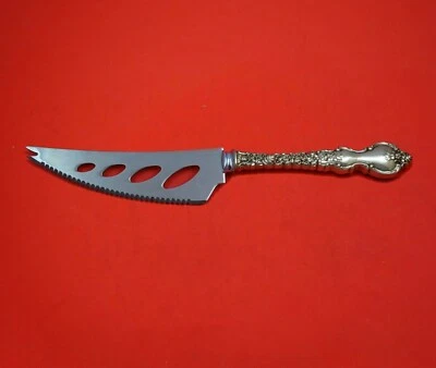 Cuchillo para queso y salchichas Du Barry by International de plata esterlina personalizado 7" Foto 1 de 3