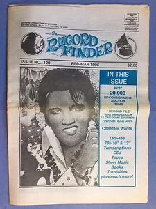 The RECORD FINDER - No.120 - Feb-Mar 1996 - Hard To Find US Newspaper for Vinyl - Imagen 1 de 4
