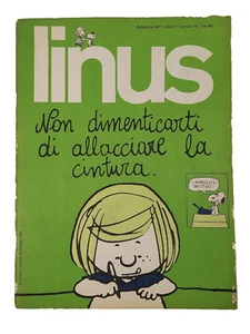 LINUS COMIC ART MAGAZINE - ITALIAN TEXT Sept 1971, Anno 7, #78, PEANUTS Snoopy - Picture 1 of 6