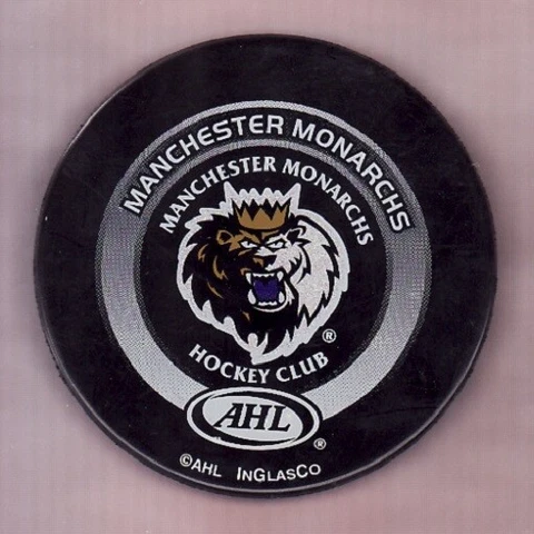 GAME PUCK - AHL MANCHESTER MONARCHS 2004-2006 OFFICIAL DEFUNCT - LAST1 Cover