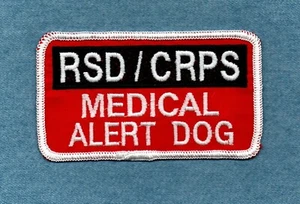 RSD/CRPS MEDICAL ALERT DOG - Service Dog vest patch - Bild 1 von 1