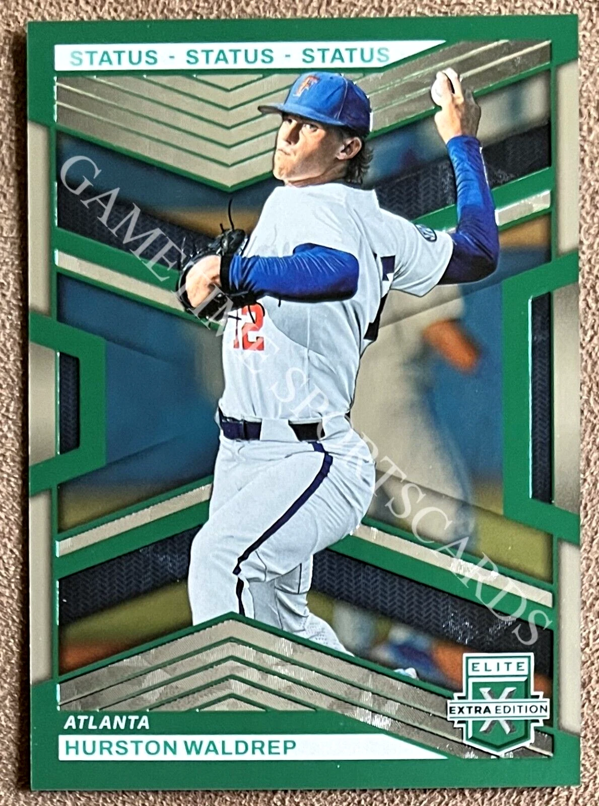 Hurston Waldrep 2023 Elite Extra Edition Status Green #49 /499 Numbered Rookie