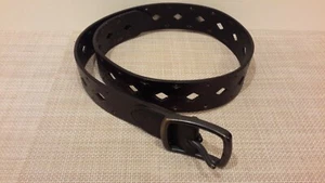 Levi's Größe S verzierter Vollnarbenledergürtel 33" Cut-Out-Muster #1509 gebraucht - Bild 1 von 7