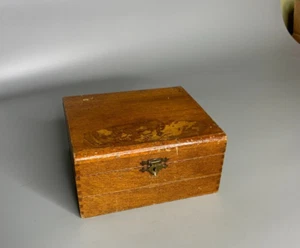 French vintage wooden jewelry box Thill-Bruxelles , Musee Gaumais a Virton - Picture 1 of 8