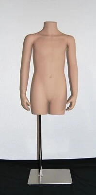 EURODISPLAY Kindertorso Torso Schaufensterpuppe Schaufensterfigur hautfarben Größe ca. 146