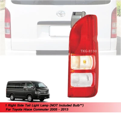 RH Tail Light Lamp w/o Bulb USE FOR Toyota Hiace Commuter 2005 2006 2007 - 2013 - Image 1 of 4