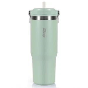 30 oz Tumbler with Flip Straw - Vacuum Insulated Stainless Steel Water Bottle... - Picture 1 of 9