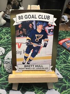 1991-92 Aamer Sport BRETT HULL 80 Goal Club #/10000 St. Louis Blues