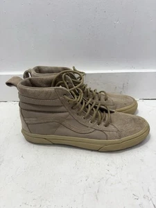 Vans Sk8-Hi Scotchgard Suede Shoe Sneaker Men US 9 Beige Tan 3M - Picture 1 of 9