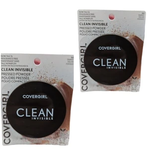 2 x Covergirl Clean Invisible Pressed Powder, 165- Tawny - - Picture 1 of 4