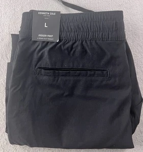 KENNETH COLE Men’s Tech Cargo Jogger Pants Size Large Black NWT - Picture 1 of 7