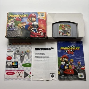 Mario Kart 64 (Nintendo 64 N64) Completo Caja CIB Manual Inserciones Juego Auténtico - Imagen 1 de 19