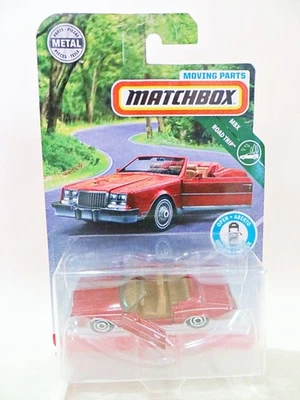 MATCHBOX MOVING PARTS '83 BUICK RIVIERA CONVERTIBLE' RED. MIB/BOXED/CARDED - Image 1 of 4