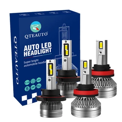 4 9007HB5 H8H9H11 LED High Beam Low Beam Fog Light For 2012 Suzuki SX4 Crossover - Image 1 of 4