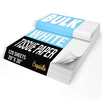 Papel de seda blanco 20 x 30 - paquete de 2 resmas 960 hojas en total Foto 1 de 4