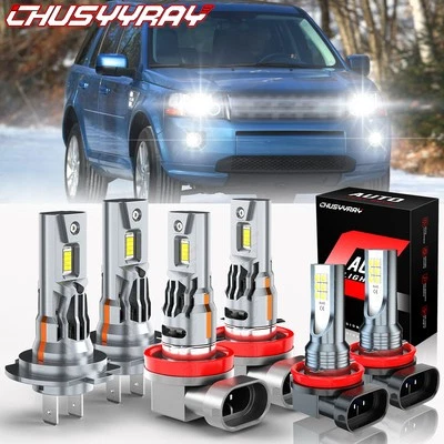 LED Headlight + Fog Light FOR Land Rover LR2 LR4 2010 2011 2012 2013 2014 2015 - Image 1 of 4