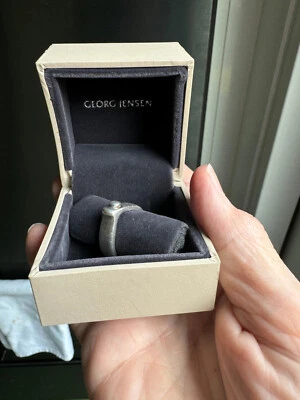 Georg Jensen Button Ring 440 TORUN AG925 US5 Sterling Authentic Foto 1 de 4