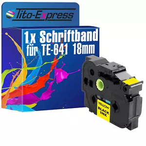 1x Schriftband für Brother TZe-641 P-Touch 1000 1000 BTS 1000 F 1005 BTS 1005 F - Bild 1 von 2