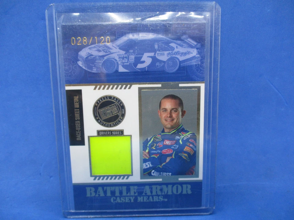 Casey Mears NASCAR 2008 Press Pass Stealth Battle Armor Sheet Metal Relic /120 - Image 1 of 2