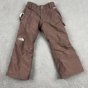 The North Face Hyvent Snow Pants Girls Extra Small Brown Ski Waterproof - Picture 1 of 6