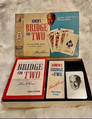 1964 Goren’s Bridge For Two by Milton Bradley No. 4401 - Complete Read - Image 1 of 4