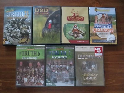 7 BIRD HUNTING DVD LOT; TURKEY. DUCKS. etc. PRIMOS THE TRUTH TURKEY. etc. Sports - Image 1 of 4