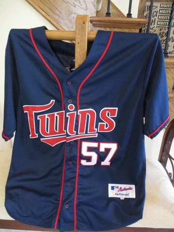 Vtg Majestic Minnesota Twins Johan Santana Authentic Baseball Jersey Size 52 NWT Cover