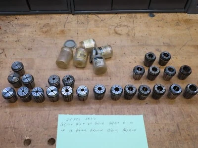 24pc ER32 metric collets 3.5 to 18-19mm (sizes photo 2) - Image 1 of 4
