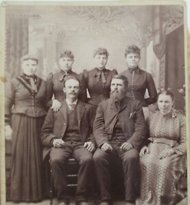 Group of SEVEN - Grand Forks, ND - vintage photo - cabinet card - listing #4200