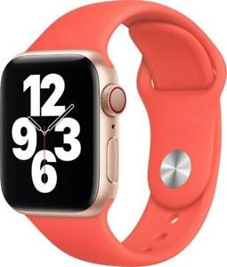 Genuine Apple Watch Sport Band Strap (38mm / 40mm) - Pink Citrus - New